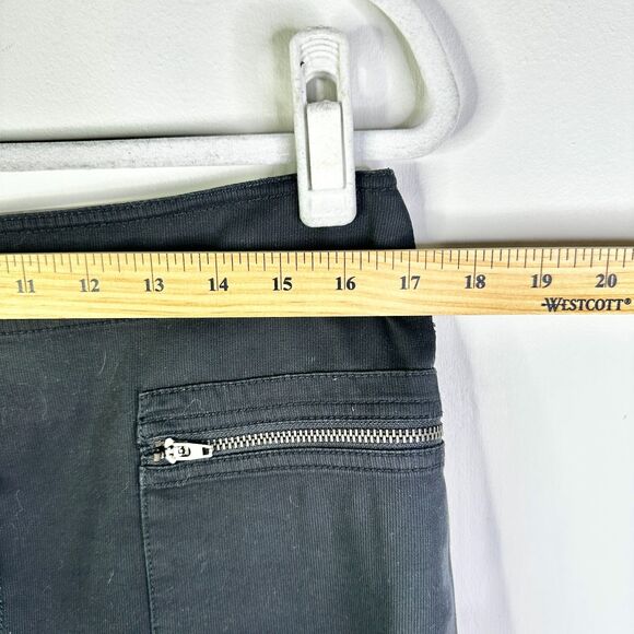 Kenneth Cole Skirt Women 8 Black Mini Zipper Pockets Athleisure Cute Goth Boho - Picture 5 of 7